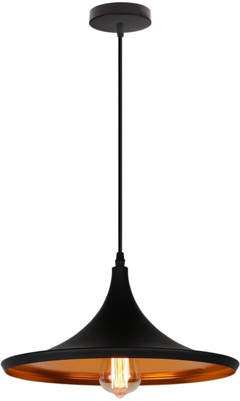 Pendelleuchte, Vintage Hängelampe mit Ø36cm Metall Lampenschirm, Eisen Kronleuchter im Industrielle Stil E27 Fassung für...