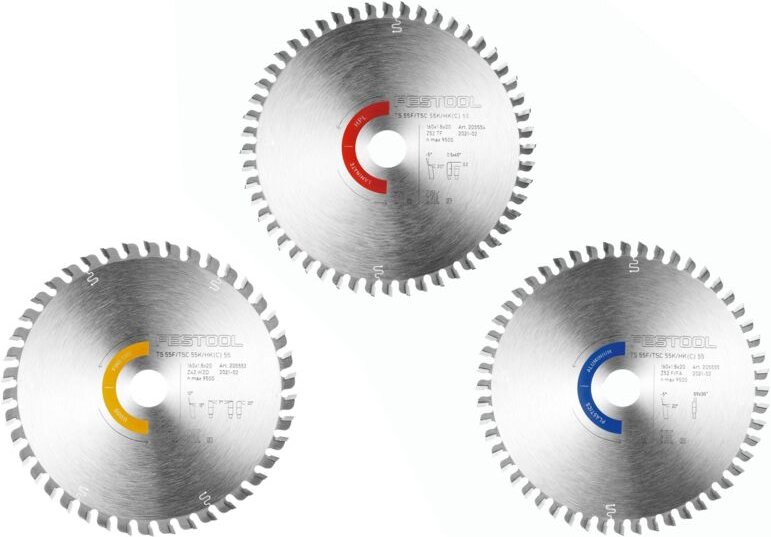 Kreissägeblatt-Set KSB-SORT/3 w/l/a 160x1,8 - 578564 - Festool