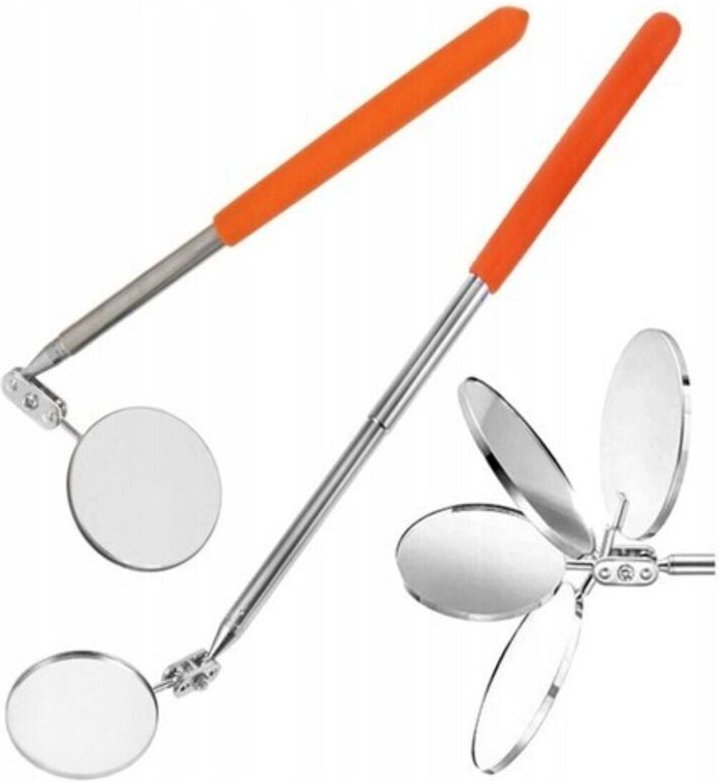 28-44 Cm Ausziehbarer Teleskop-Inspektionsspiegel Für Die Werkstatt