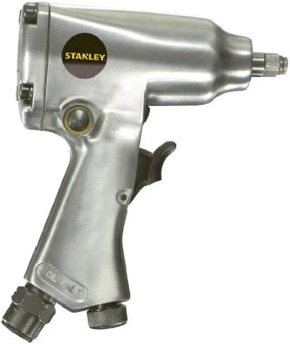 Stanley Druckluft Schlagschrauber 3/8 Zoll, kraftvoller pneumatischer Schlagschrauber mit 5 Stecknüssen, für Auto LKW Wo...