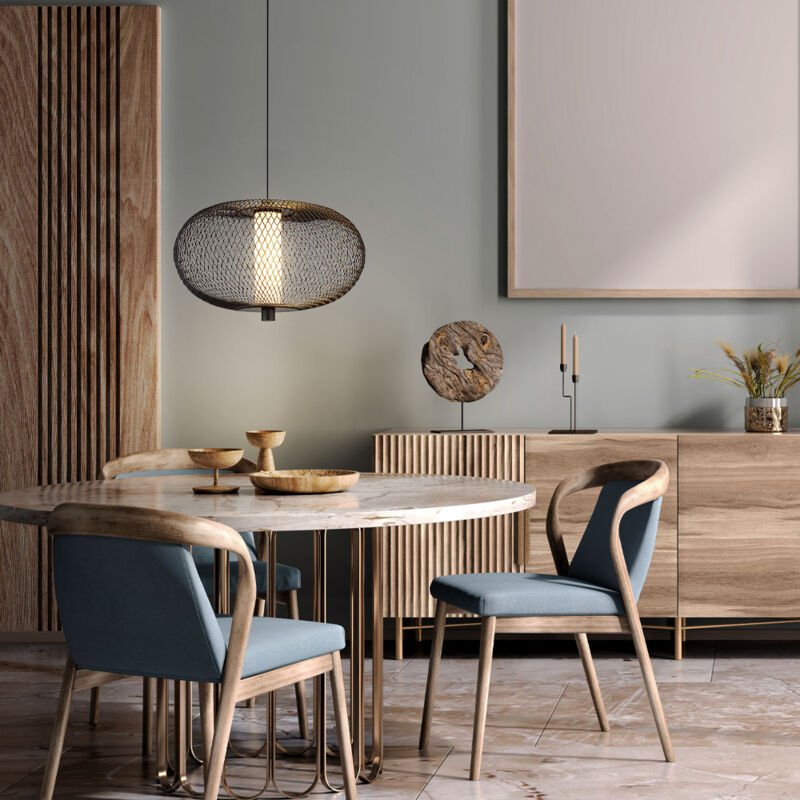 Nowa - Pendelleuchte Hängelampe Deckenlampe Küchenlampe Flurleuchte schwarz led h 150cm