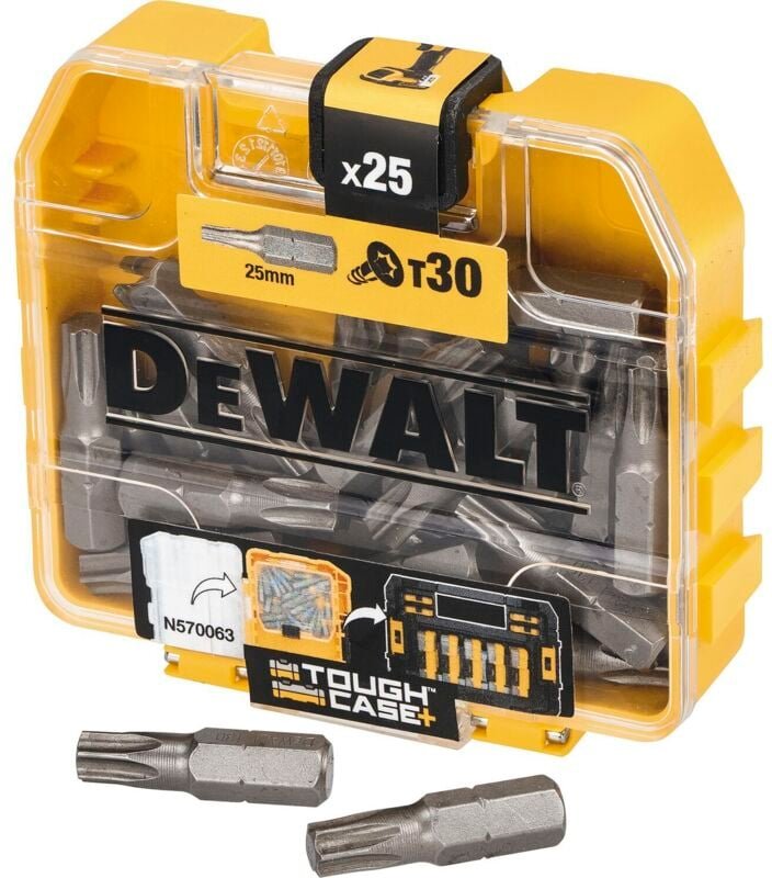 Bitbox (Bitset) DT961, Torx 30 Bitsatz l 25 mm in Kunststoffbox 25-teilig - Dewalt