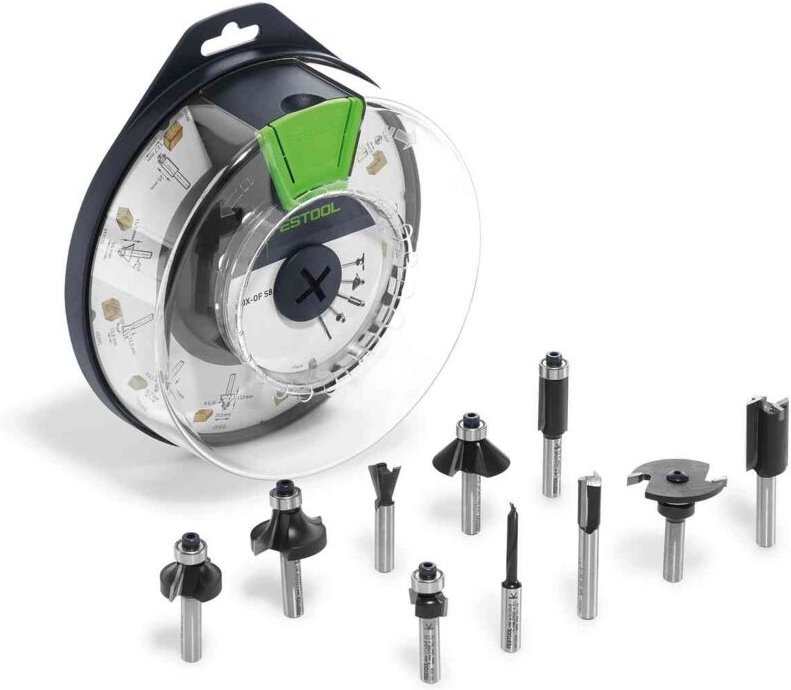 Fräserbox Box-OF hw S8 Mix, 10 teilig, 498979 - Festool