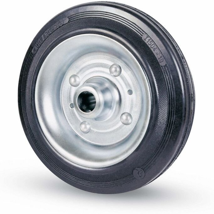 D.100X30 industrielles gummirad mit rollenlager