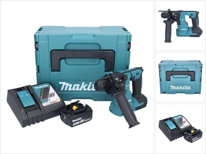 Makita DHR 183 RG1J Akku Bohrhammer 18 V 1,7 J SDS plus Brushless + 1x Akku 6,0 Ah + Ladegerät + Makpac