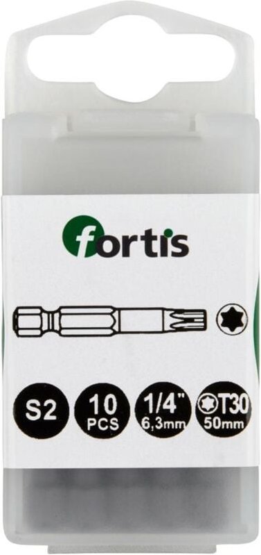 Fortis Bit 1/4 DIN3126 E6,3 TX30x 50 mm a10Stk