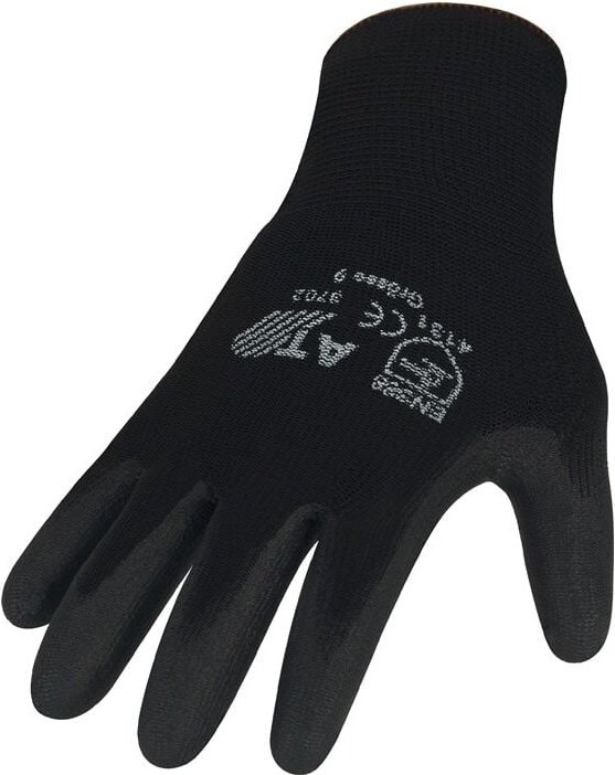 Thumbnail - 3702/10 Handschuhe Größe 10 schwarz en 388 PSA-Kategorie ii - Asatex