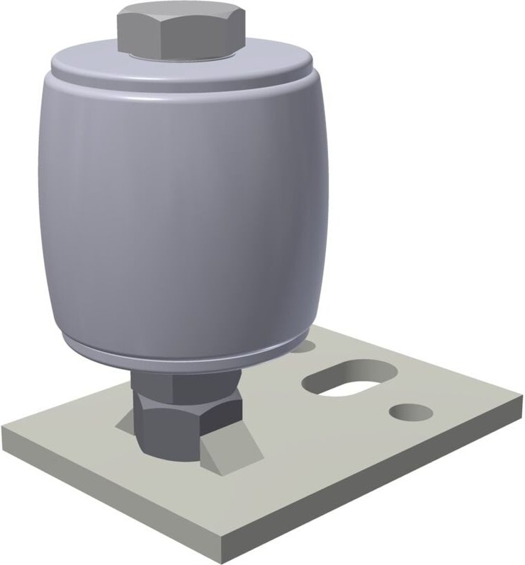 Außenführungsrolle Nylon mit Platte Nr.50