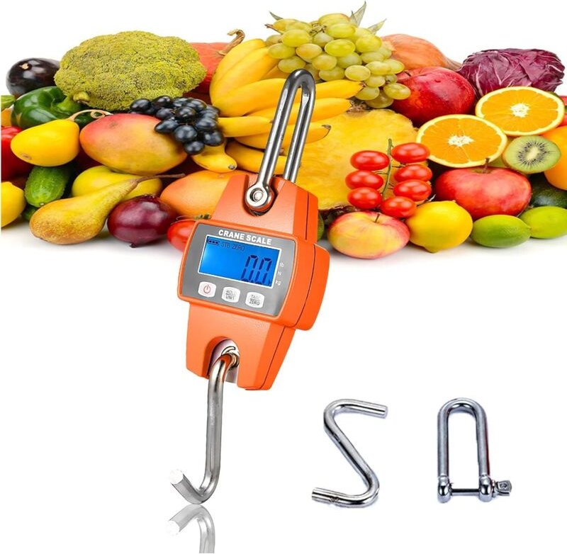 Tigrezy - Hängewaage, 300 kg, Bauernhof, Jagd, Bogenschießen, Gewichte, großer Fischeingangslift mit präzisem Sensor