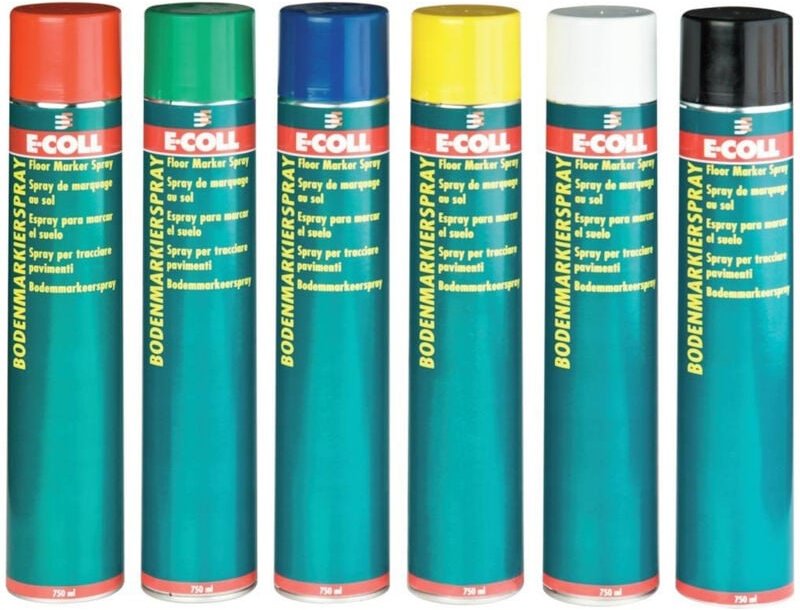Bodenmarkier-Spray, rot 750ml Spraydose - E-coll