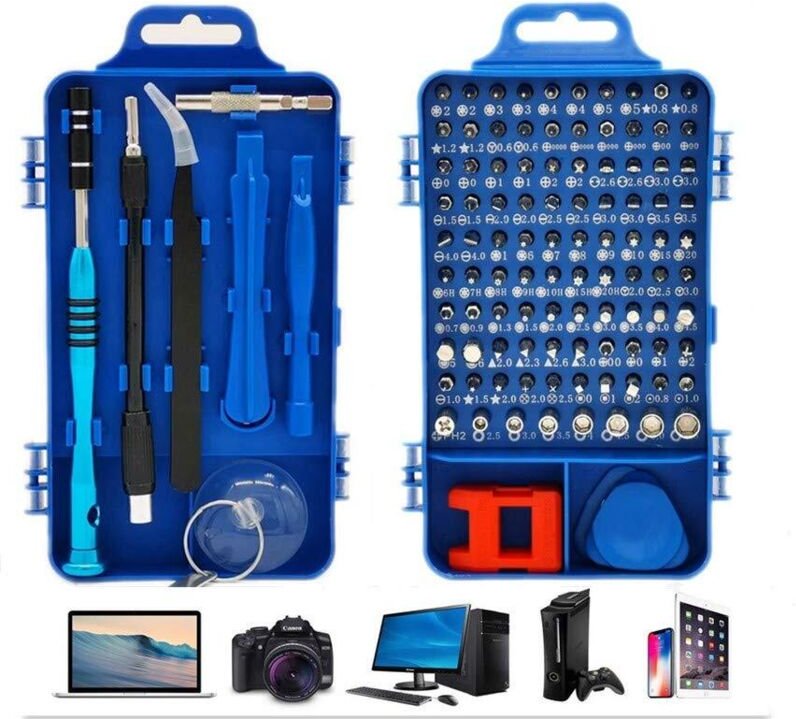 Soekavia - Präzisions-Schraubendreher-Set, 110 in 1, magnetisches Multifunktions-Schraubendreher-Set für Laptop, Mac, Uh...