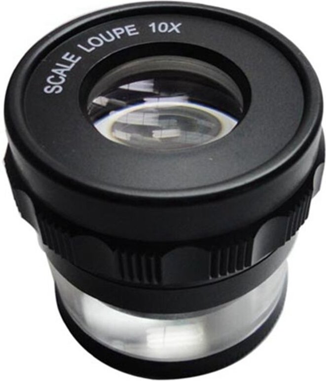 10X Stand Mess Lupe Skala Lupe Lupe mit Skaliert