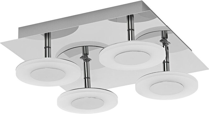 Smart led Badezimmerlampe chrome, 26W, 2800LM, 3000-6500K, 30cm, IP44, Orbis Wave Wandleuchte, Badezimmerleuchte mit Wif...