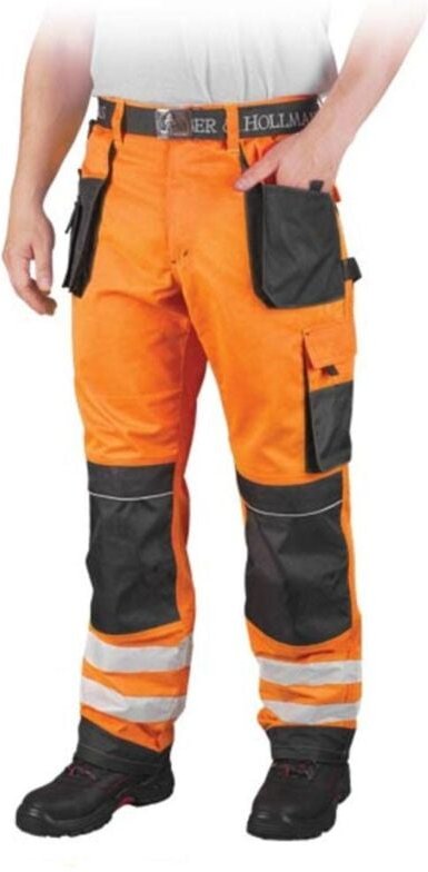 Warnschutzhose mit Reflektionsstreifen orange 62