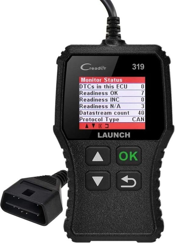 Launch CR319 OBD2/EOBD/CAN Auto-Diagnosescanner zum Lesen und Löschen von Motorfehlercodes, EVAP- und O2-Sensortester mi...