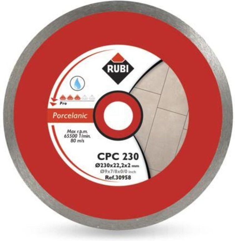 RUBI CPC DIAMANTSCHEIBE 250 x 25,4 mm PRO FÜR PORZELLANFLIESEN