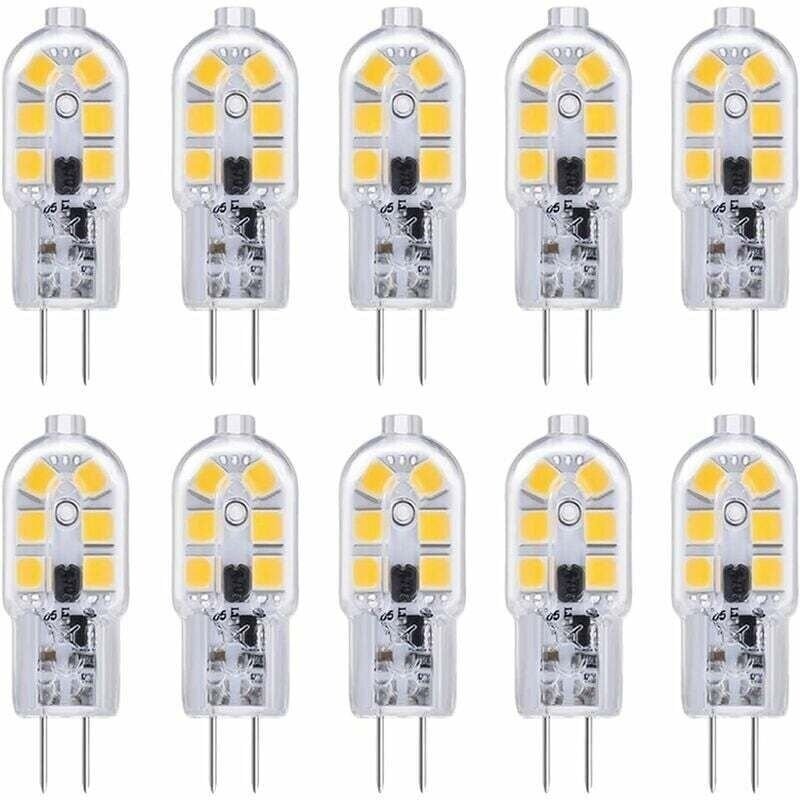 G4 LED-Lampe, G4 LED-Lampe 12 V 2 W Kaltweiß 6000 K, 200 lm, entspricht Halogen G4 Bi-Pin 10 W 20 W, LED G4-Lampe 12 V A...