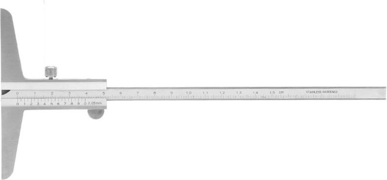 Eosnow 1 PCS hohe Präzision Edelstahltiefe Vernier -Bremssattel für Maschinenprozess (0 150 mm)
