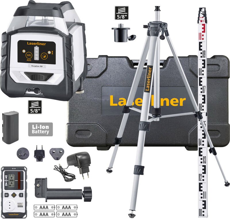Thumbnail - Laserliner - Duraplane 360 Set 175cm Linienlaser selbstnivellierend