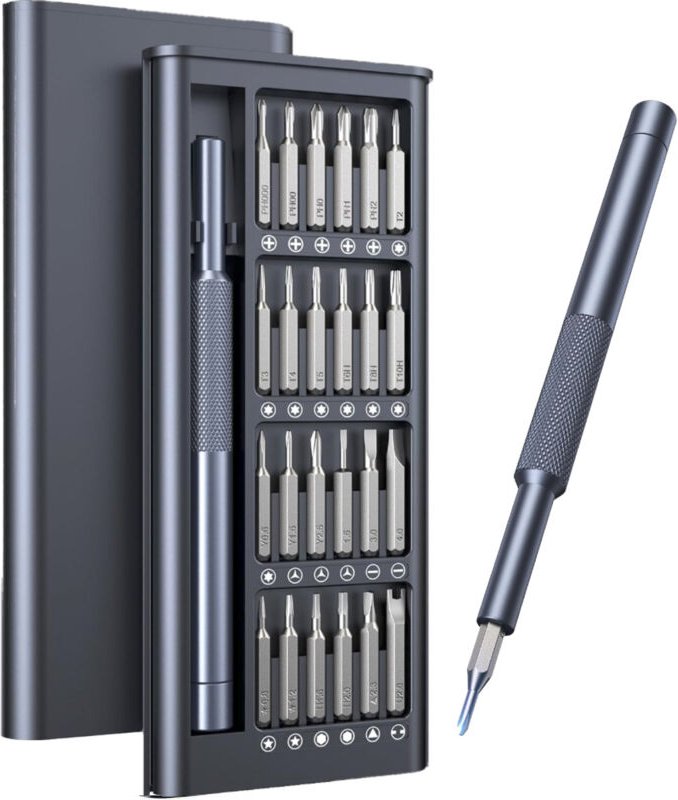 25-in-1-Präzisionsschraubendreher-Set, tragbares Mini-Werkzeugset mit Torx T5, Geschenke für Männer, für Macbook, iPhone...