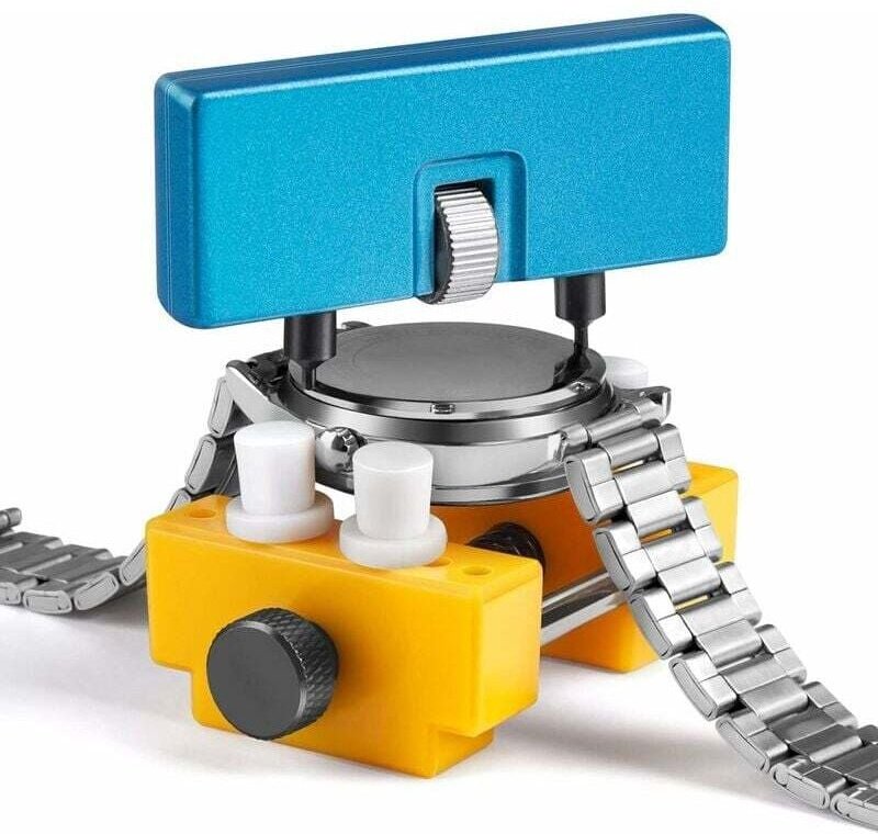 Professionelles Werkzeug zum Entfernen der Uhrenrückseite, verstellbarer rechteckiger Metall-Uhrengehäusedeckel-Schließe...