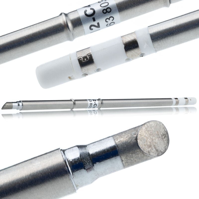 Rosfix T12-BC4 – Lötkolben-Spitze mit eingebautem Heizelement Schnelles Aufheizen in 10 Sek. bis 300°C Kompatibel mit T1...