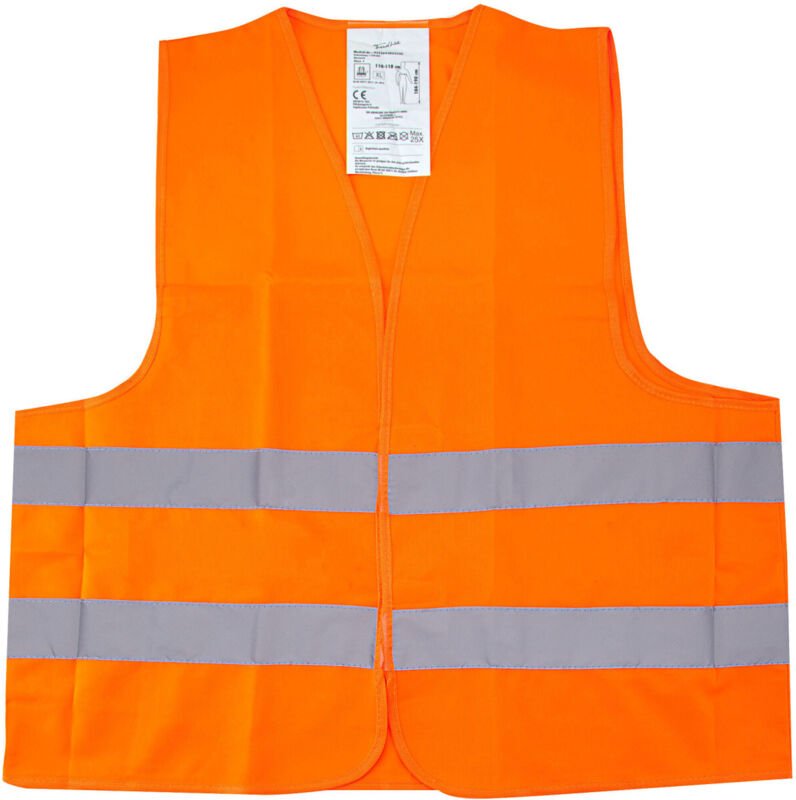 Warnweste universal orange xl Reflektorweste Sicherheitsweste - Trendline