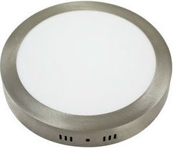 Runde LED-Deckenleuchte Nickel 18w Oberfläche 81.640/r/ni/day