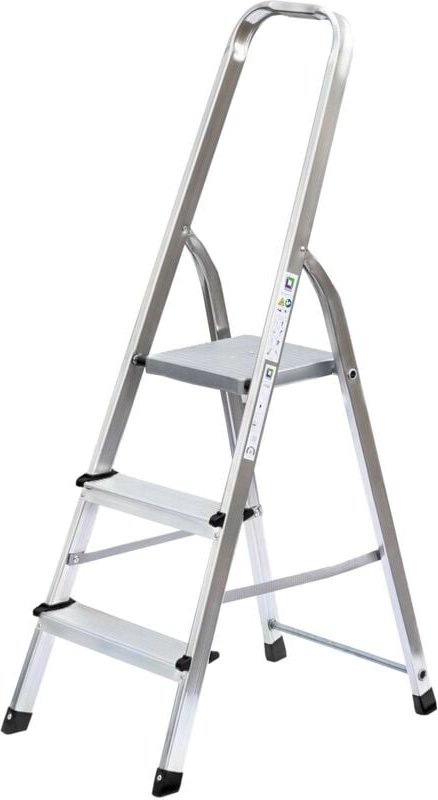 Günzburger - Steigtechnik Haushaltsleiter einseitig begehbar 3 Stufen - 011124