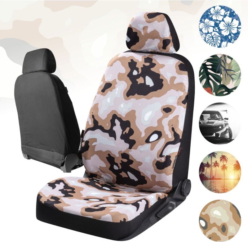 Autositzbezug Camouflage, PKW-Schonbezug Einzelsitz Camouflage-Design