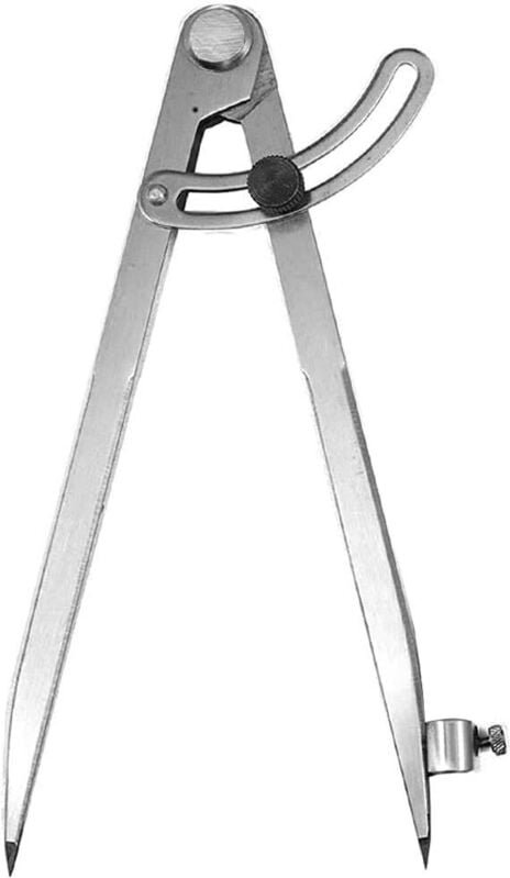 Messzirkel, großer Profi-Zirkel, professioneller Tischlerzirkel, Trockenpunktzirkel, für Kreiszeichnungen, Holzbearbeitu...