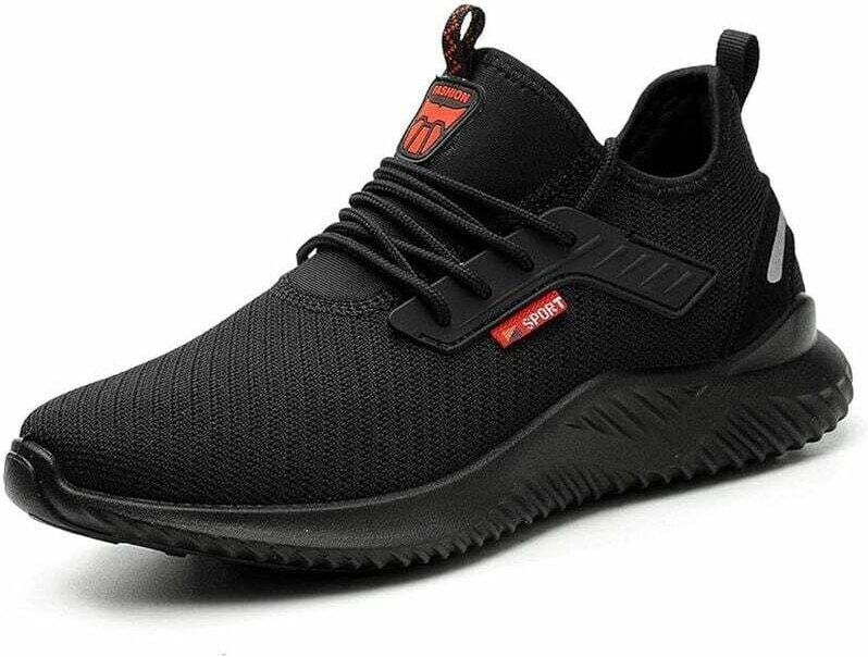 Chaussures de Sécurité Homme Femme Chaussures de Travail Légère Respirant Embout Acier Protection Basket de Securite (42...