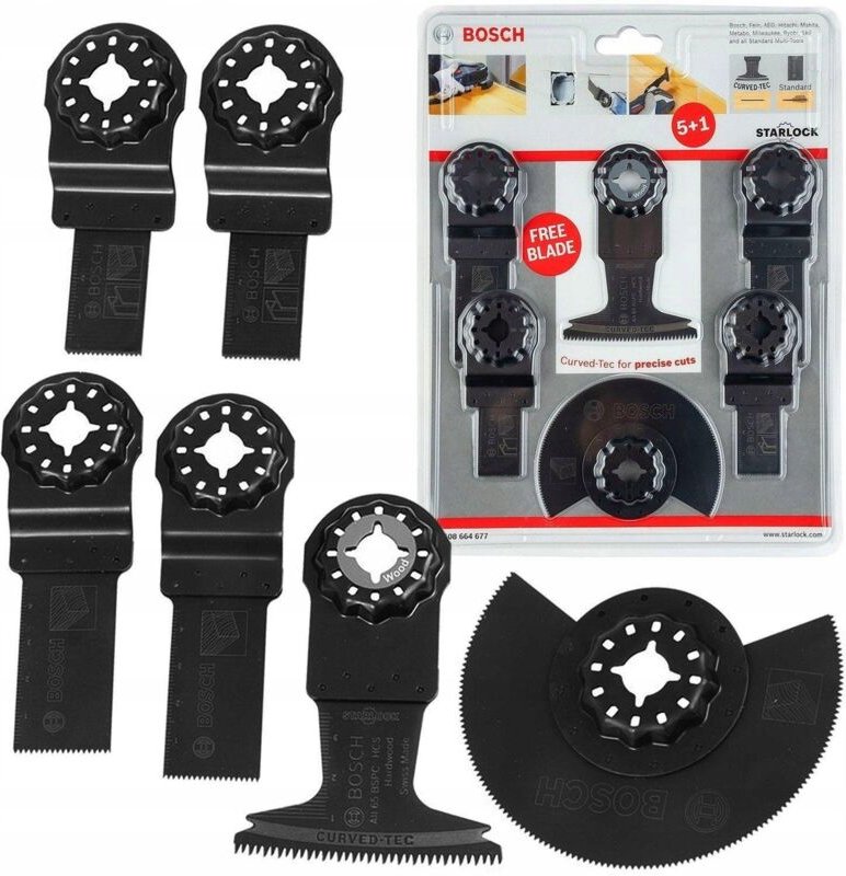 Bosch Starlock Set aus 6 hochwertigen BIM-Oszillationsklingen