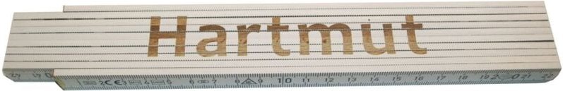 Zollstock Hartmut 2 m weiß Zollstock