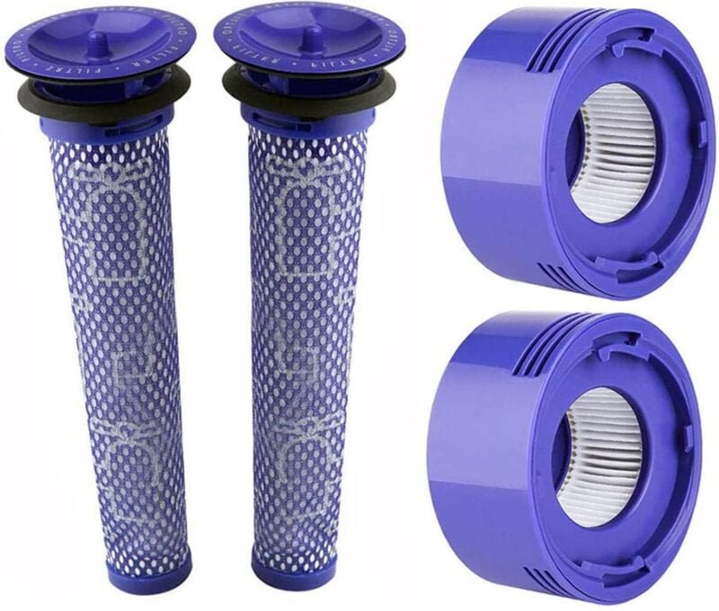4 Stück Ersatzfilter, kompatibel mit V6 Absolute Staubsaugern, Teilenummer DY-96566101 und DY-9674780, kostenlose Reinig...