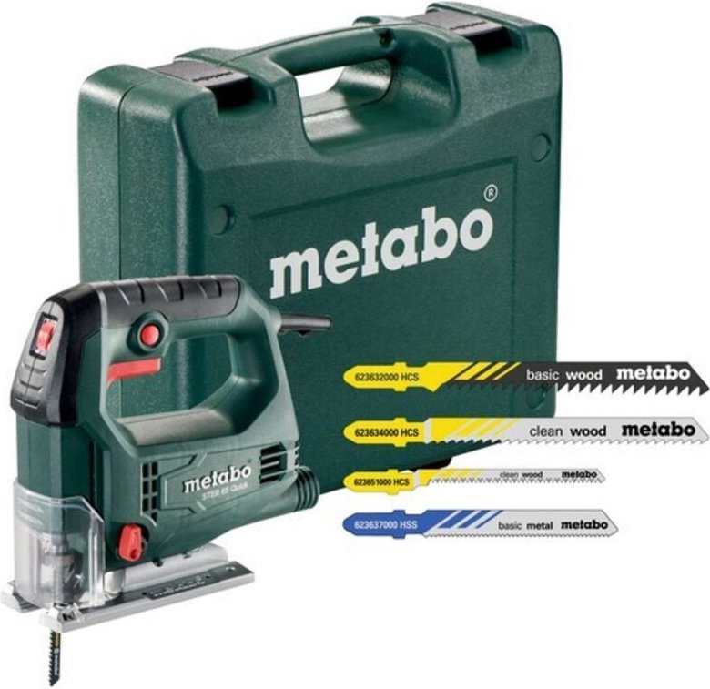 Metabo - steb 65 Quick point sägeinklusivive 20-teilig - Stichsägeblatt-Sortiment, 1 Stück, Grün/Grau/Schwarz/Rot, 69092...