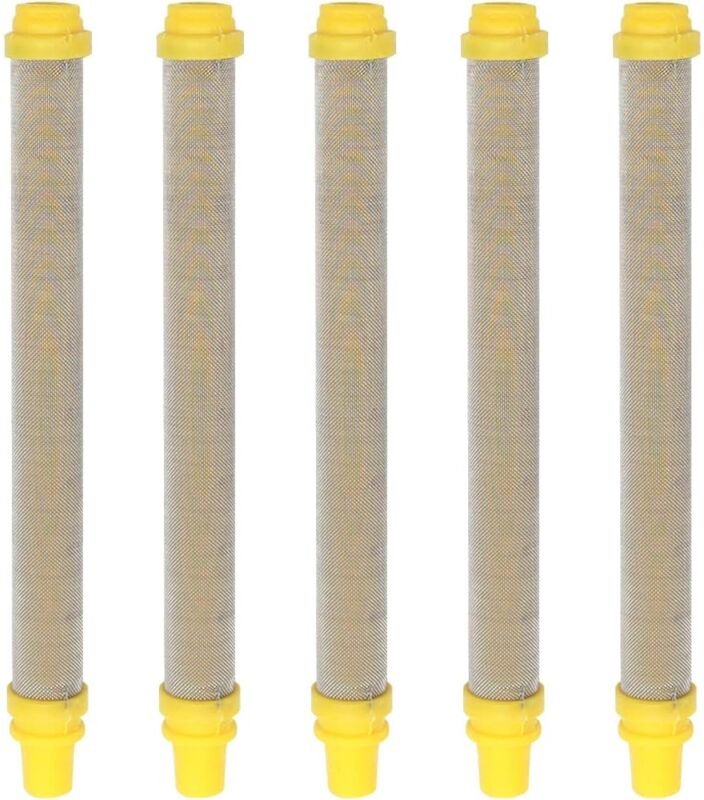 5 Stück 100 Mesh Airless-Spritzpistolenfilter Miles Edelstahl-Airless-Pistolenfilter für Wagner Airless-Farbspritzpistol...