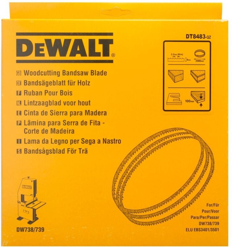 Bandsägeblatt 2095x6x0,6 mm 3,2 mm - Dewalt