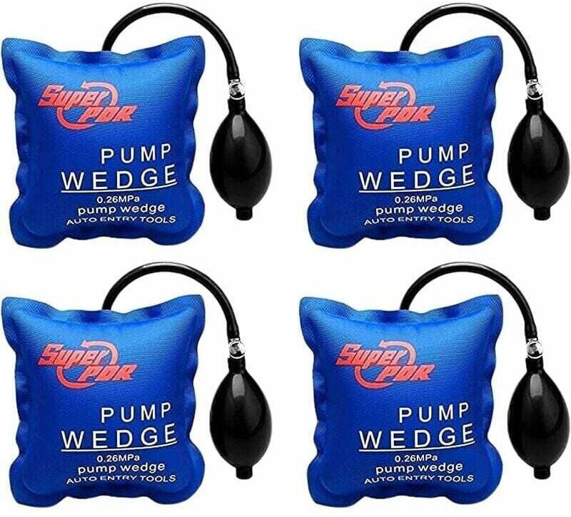 Aufblasbares Auto-Hebekissen, DIY-Pumpkeil, jedes Stück kann 300 kg schwere Möbelhebebühnen tragen (4 Stück)