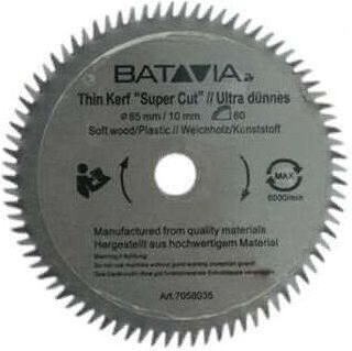 Batavia - HSS-Sägeblatt ø 85 mm - 60 Zähne - 2 Stück - maxx saw & xxl speed saw