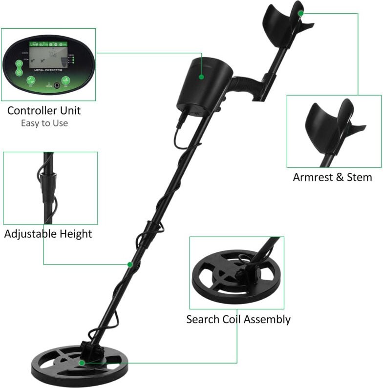 Thumbnail - Metalldetektor für Erwachsene und Kinder professionell höhere Genauigkeit und Empfindlichkeit wasserdichte Metalle Gold ...