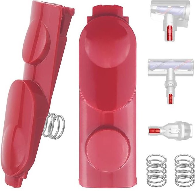 2 Stück Staubsauger Ersatzteile für Dyson, Festknopf Button Reparieren Ersatzteile Kompatibel mit Dyson V7 V8 V10 V11 St...