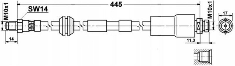 Bremsschlauch: OEM: 1126960 Ford Mondeo MK3 Vorderachse