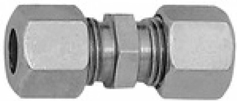 Gerade Verschraubung, Rohr-Außen-Ø 10 mm, Stahl verzinkt - Riegler