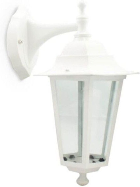 GSC - Gartenlaterne Oberarm weiß E27 60W Weiß 000700073
