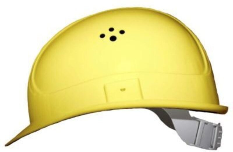 4-Punkt-Schutzhelm gelb
