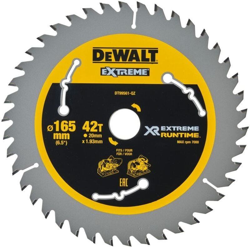Banyo - DeWALT Zubehör - Kreissägeblatt 165 x 20 mm, 42 Zähne DT99561