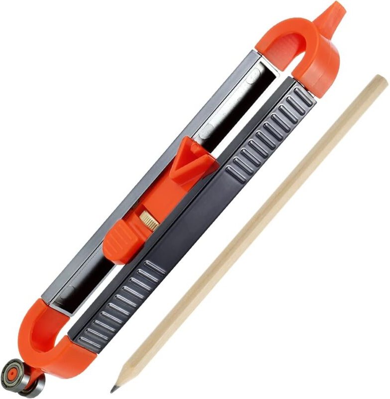 Thumbnail - Konturenlehre mit Feststellfunktion, Profil-Lehre mit Bleistift, Konturenlineal zum präzisen Kopieren unregelmäßiger For...