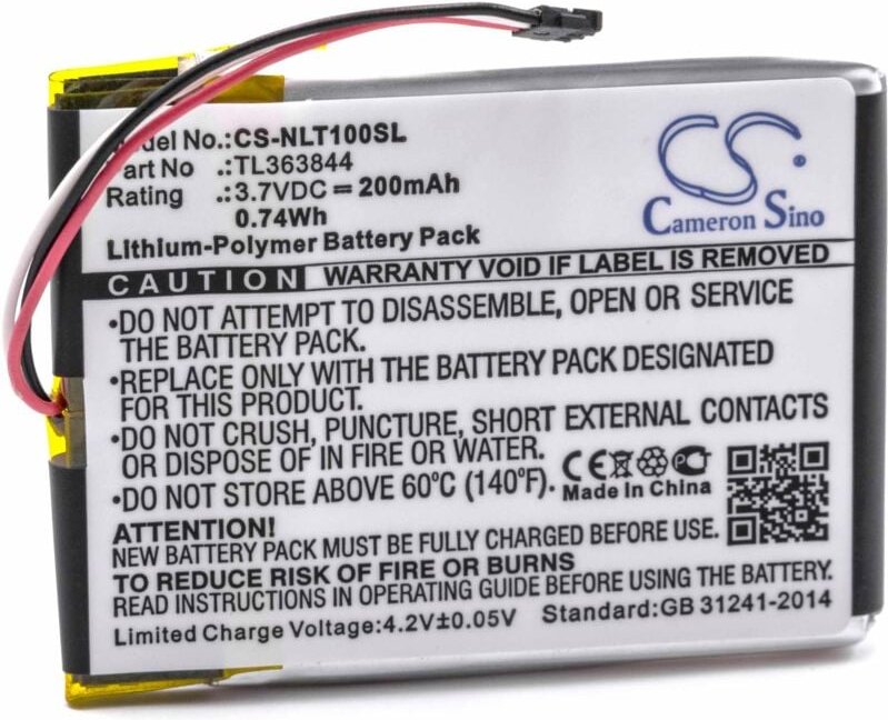 Vhbw - Akku Ersatz für Nest TL363844 für Energiespar-Thermostat (200mAh, 3,7V, Li-Polymer)