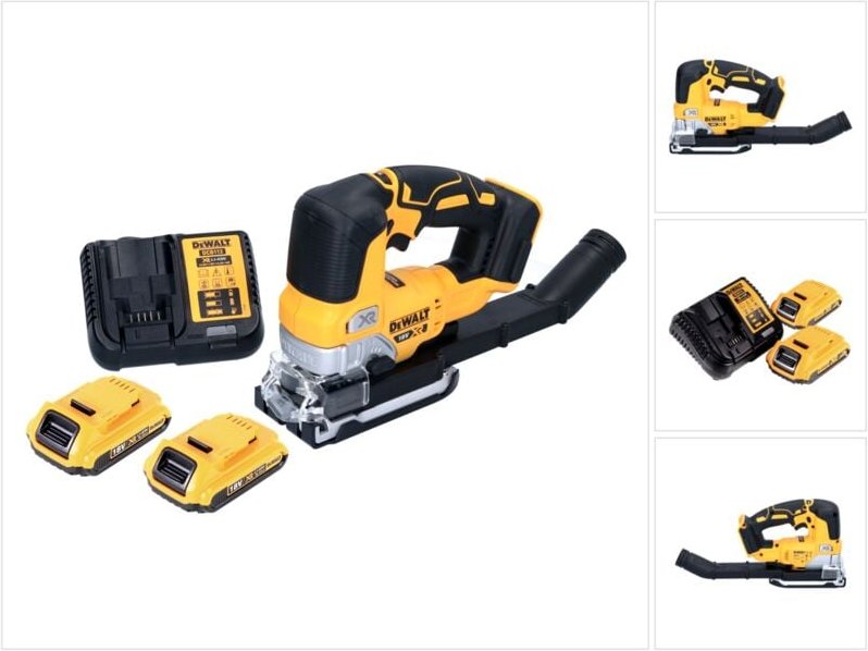 Thumbnail - Dcs 334 D2 Akku Pendelhub Stichsäge 18 v Brushless + 2x Akku 2,0 Ah + Ladegerät - Dewalt